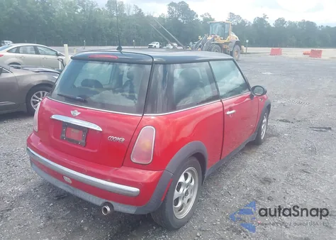 2004 Mini Cooper z USA, uszkodzony, nr VIN WMWRC33404TJ58399